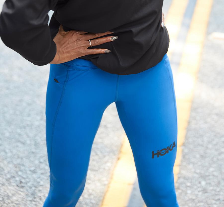 Hoka One One Performance Crop Tight Byxor Dam - Blå - LNPVE-8207